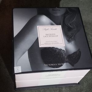 Victoria's Secret Backless Lace Push up bra, size A